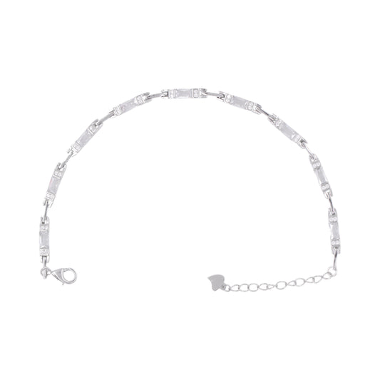 Silver Stone Sleek Bracelet