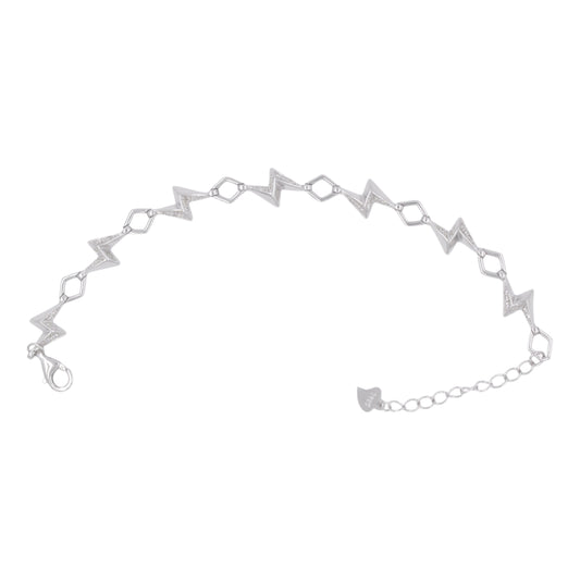 Silver Aura Bolt Bracelet