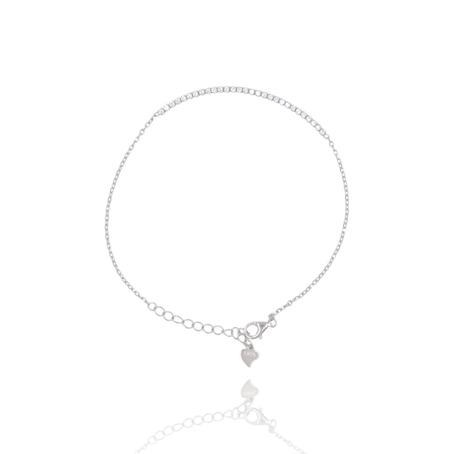 Silver Soft Tennis Bracelet