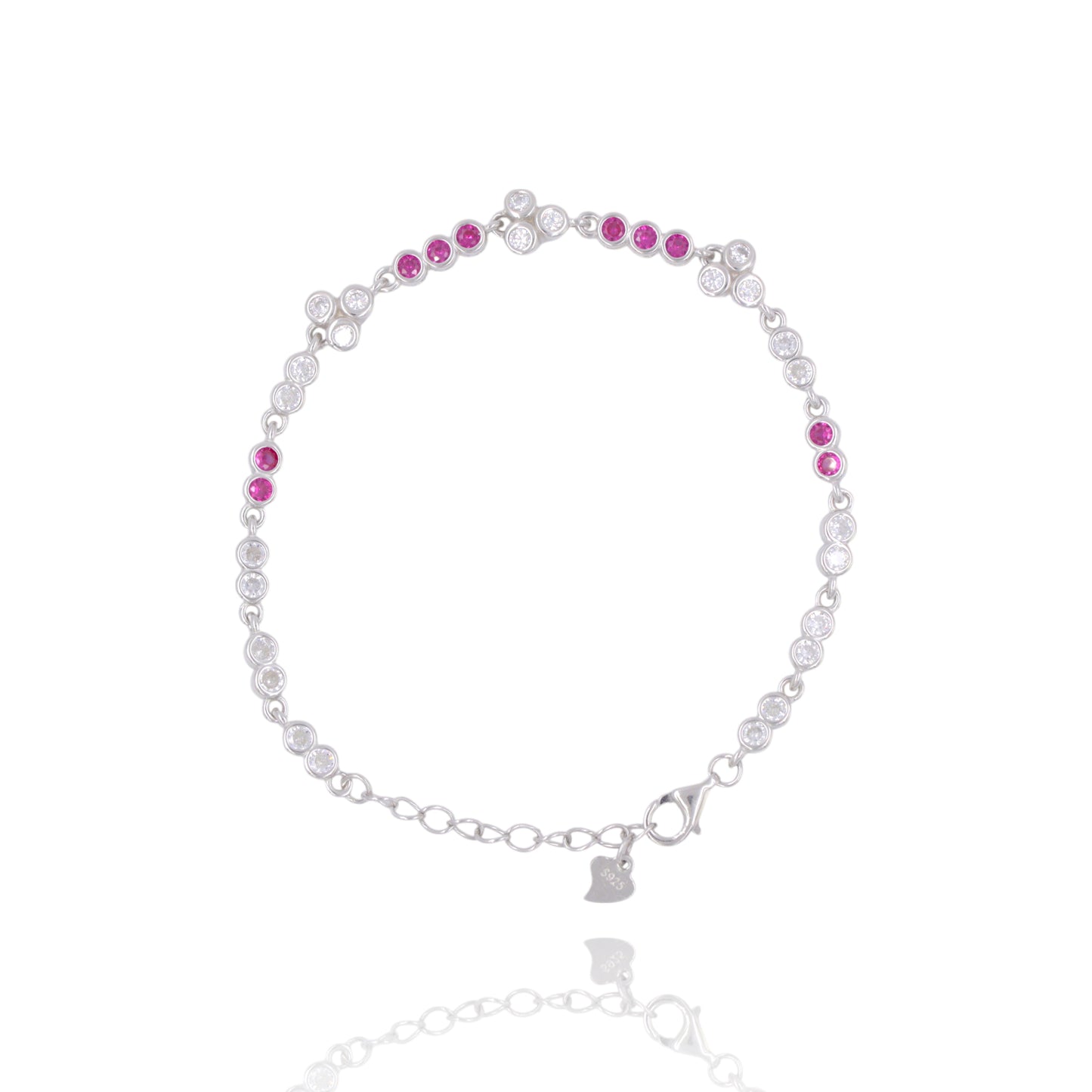 Silver Blanc Rouge Bracelet