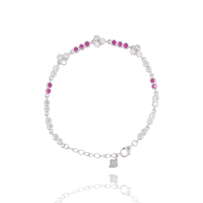 Silver Blanc Rouge Bracelet