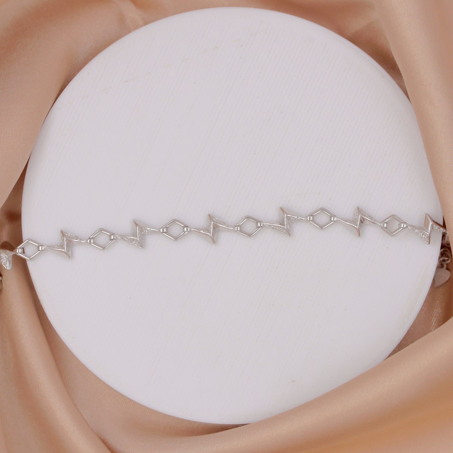 Silver Aura Bolt Bracelet