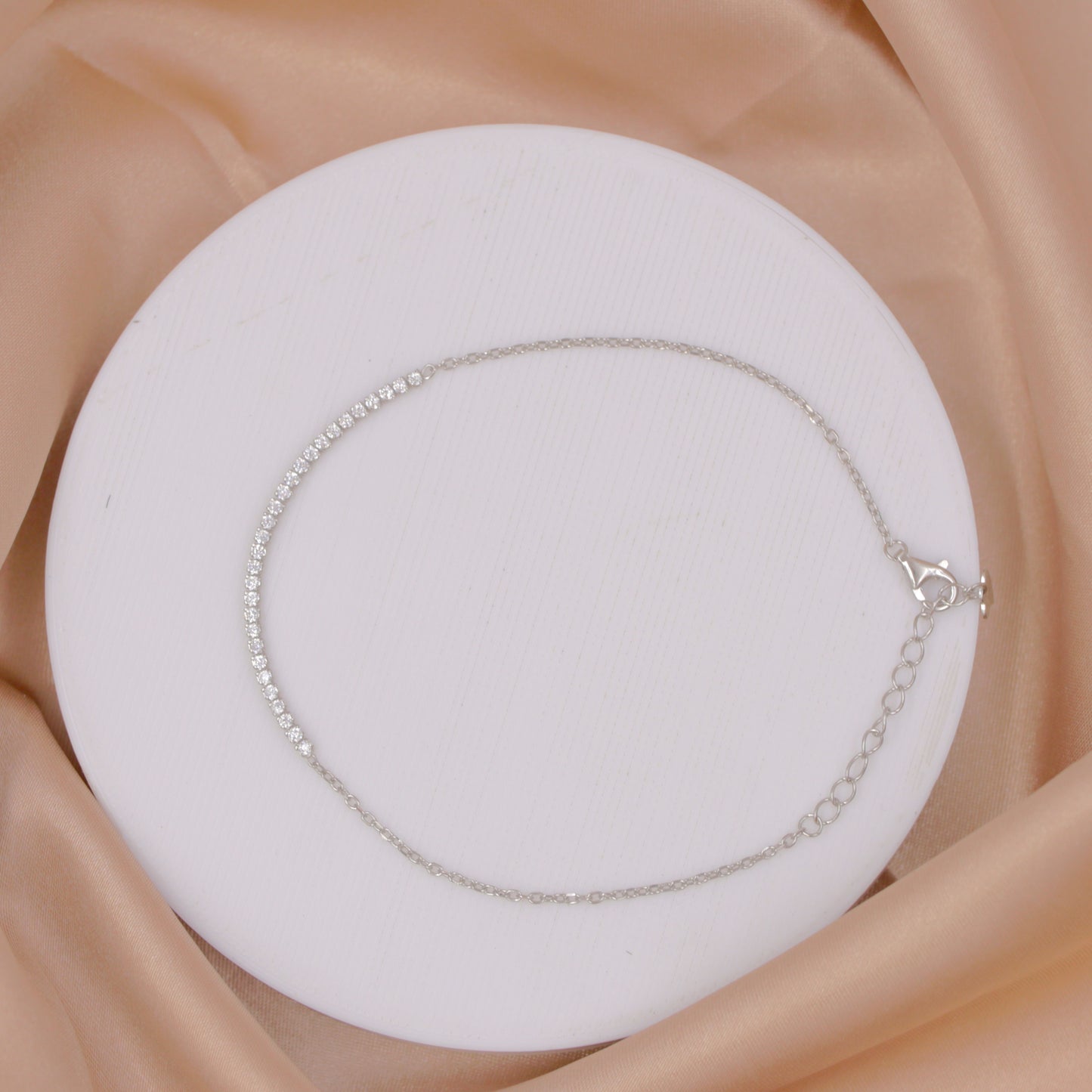 Silver Soft Tennis Bracelet