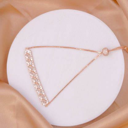 Rose Gold Lustrix Band Adjustable Bracelet