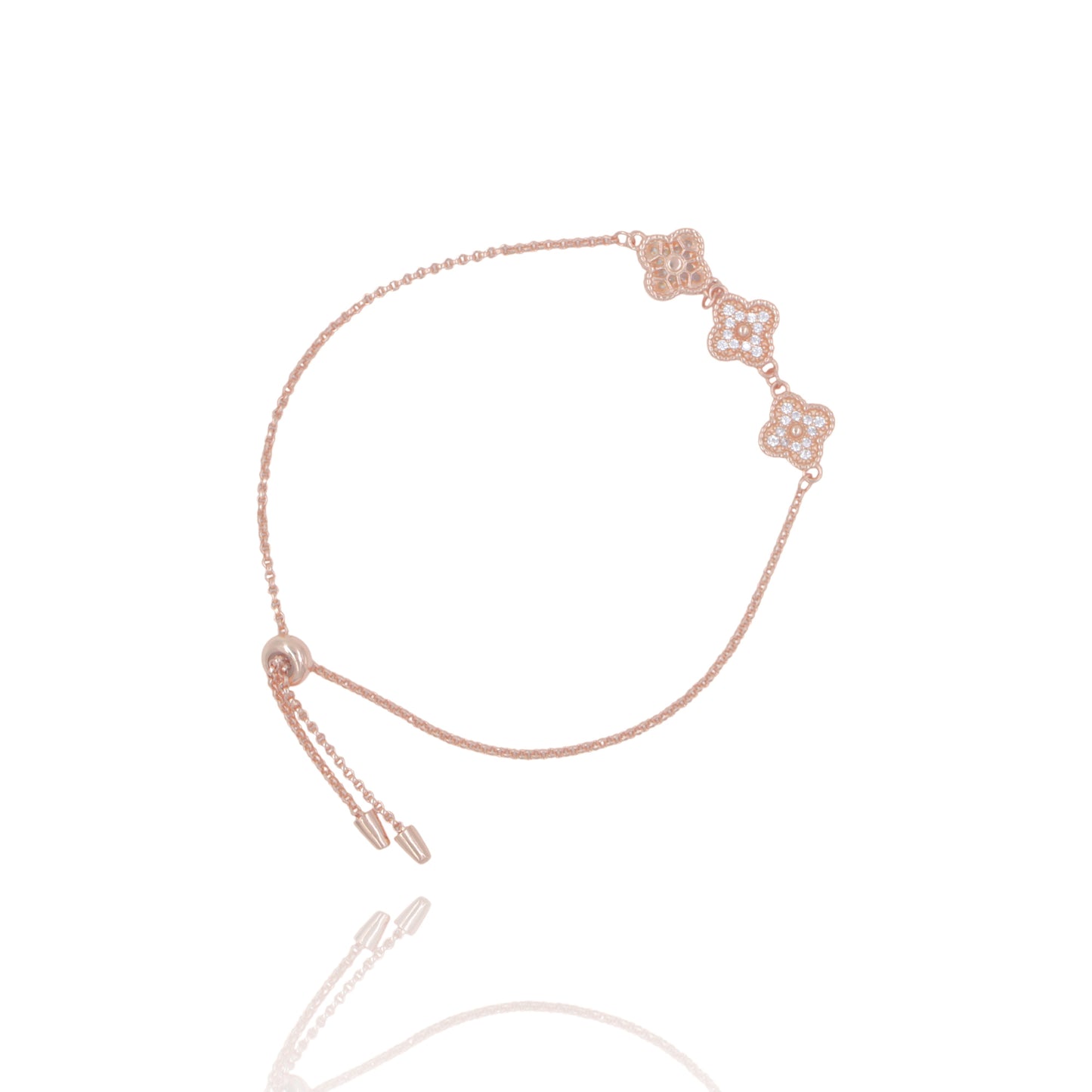 Rose Gold Van Cleep Adjustable Bracelet