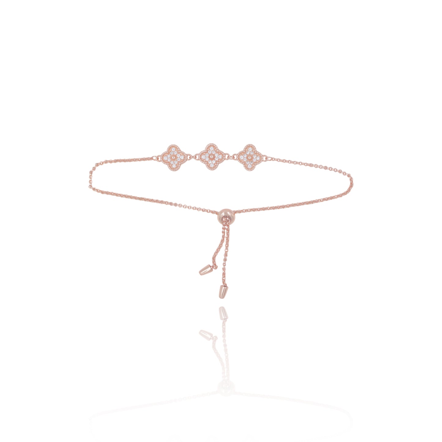 Rose Gold Van Cleep Adjustable Bracelet