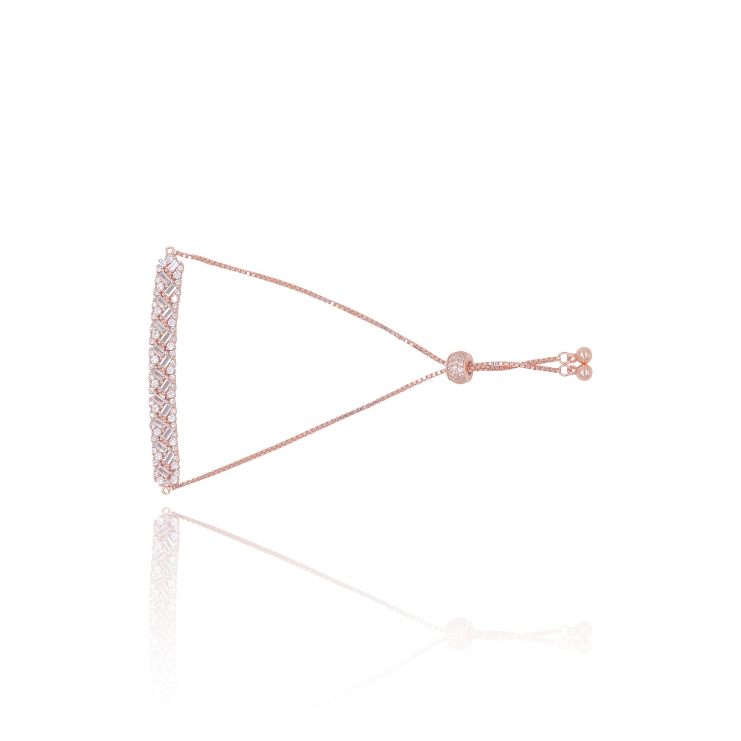 Rose Gold Lustrix Band Adjustable Bracelet