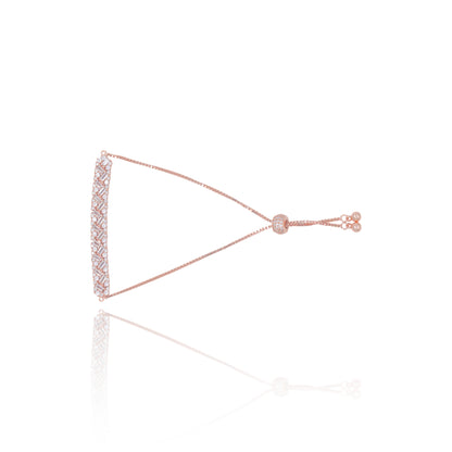Rose Gold Lustrix Band Adjustable Bracelet