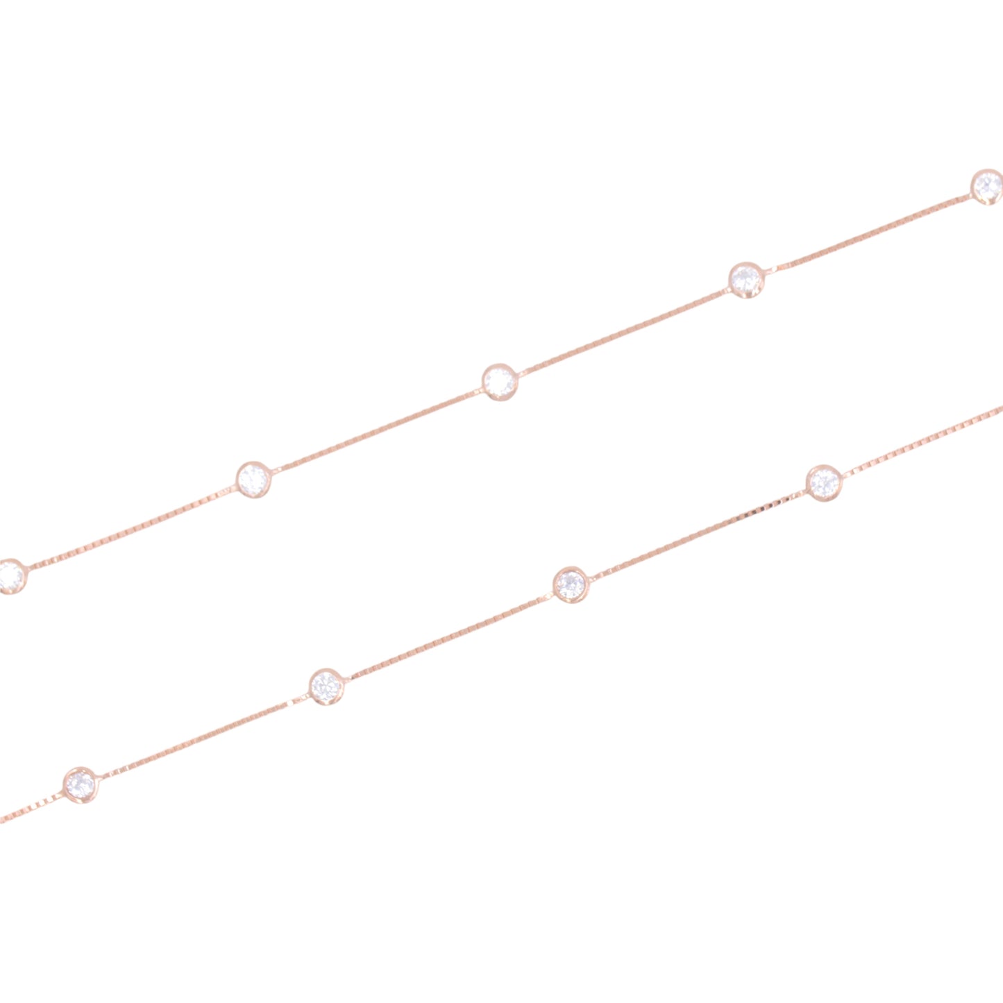 Rose Gold Minimal Solitaire Anklet / Payal