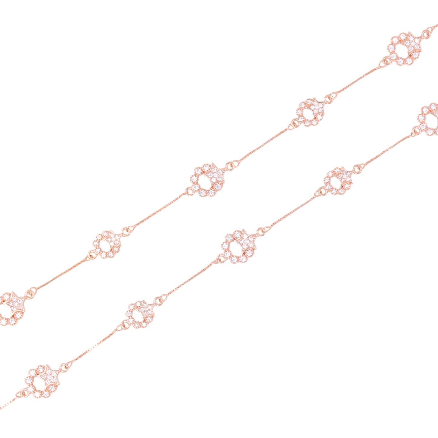 Rose Gold Celestial Embrace Anklet / Payal