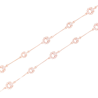 Rose Gold Celestial Embrace Anklet / Payal