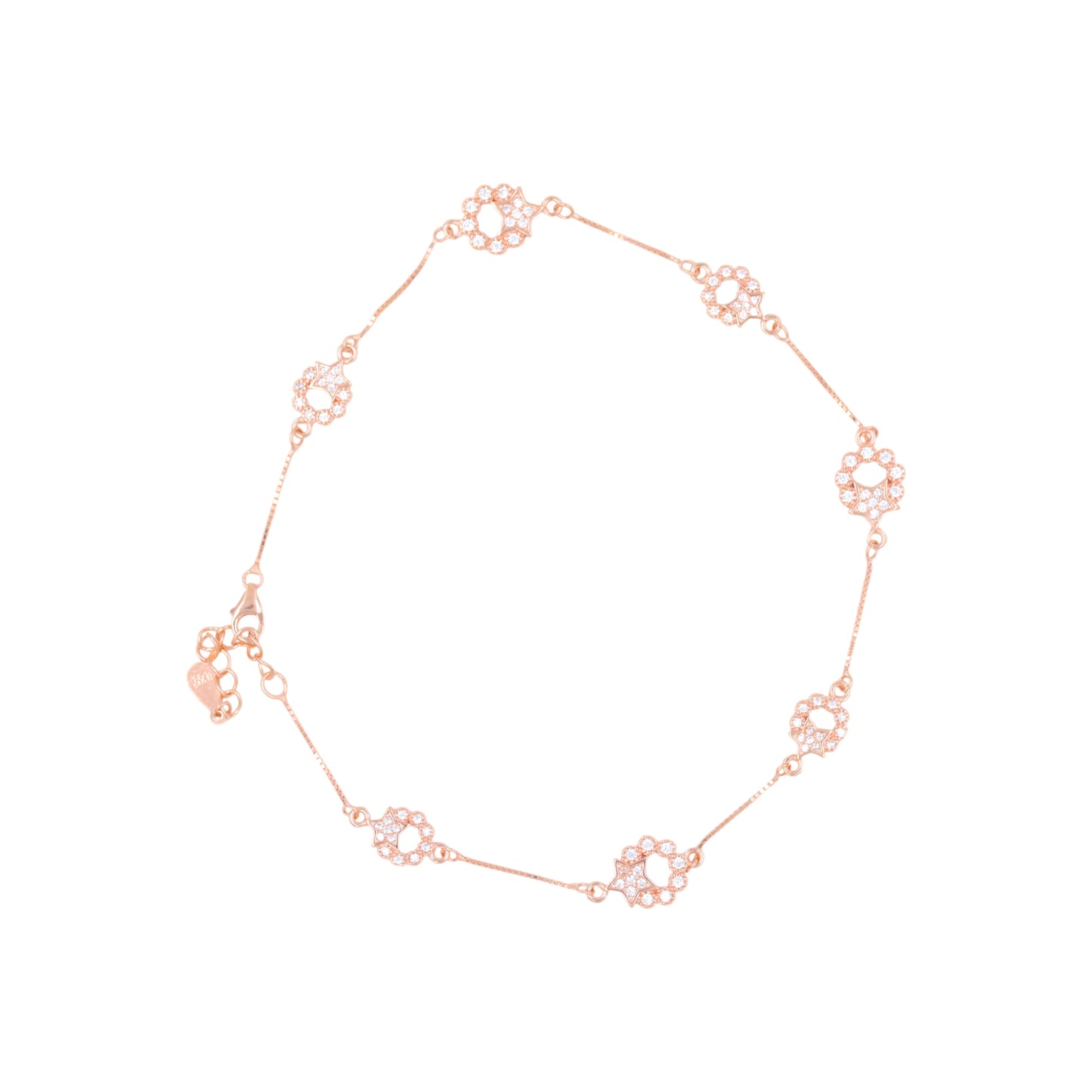 Rose Gold Celestial Embrace Anklet / Payal