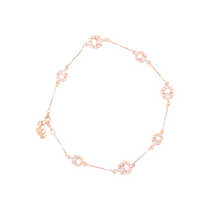 Rose Gold Celestial Embrace Anklet / Payal
