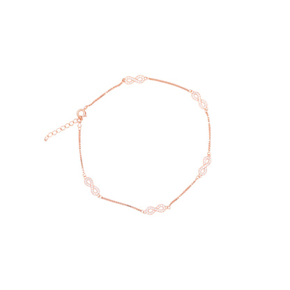 Rose Gold Soft Infinity Anklet / Payal