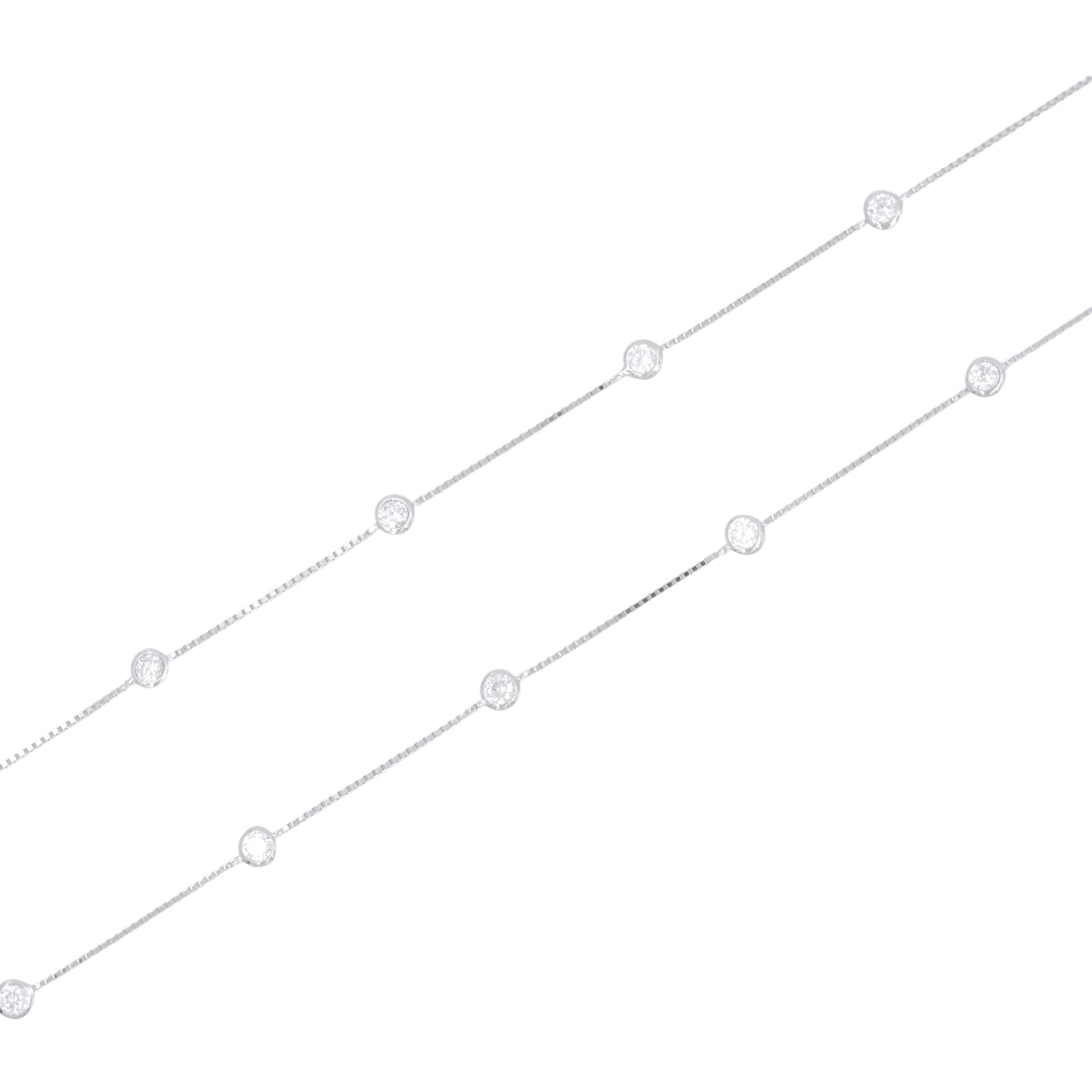 Silver Luna Dot Anklet / Payal