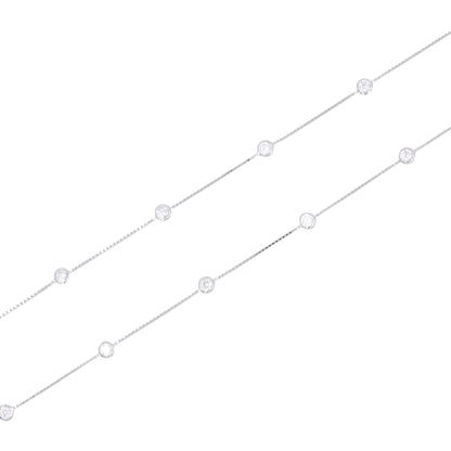 Silver Luna Dot Anklet / Payal