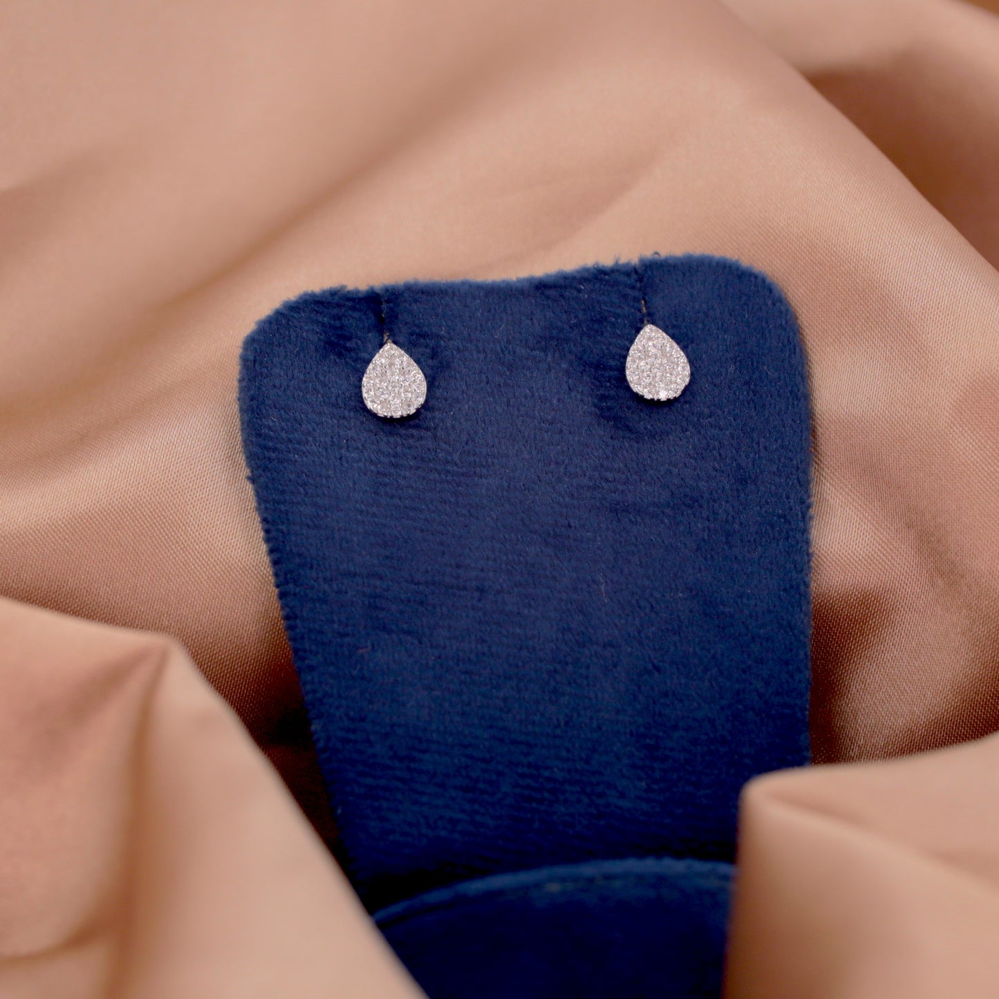 Silver Zircon Drop Earrings