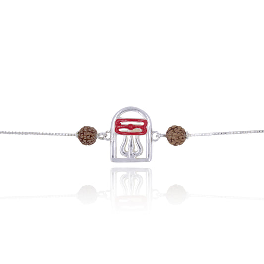 Mahadev Bandhan Pure Silver Rakhi