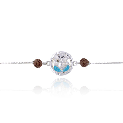 Bappa Bandhan Pure Silver Rakhi