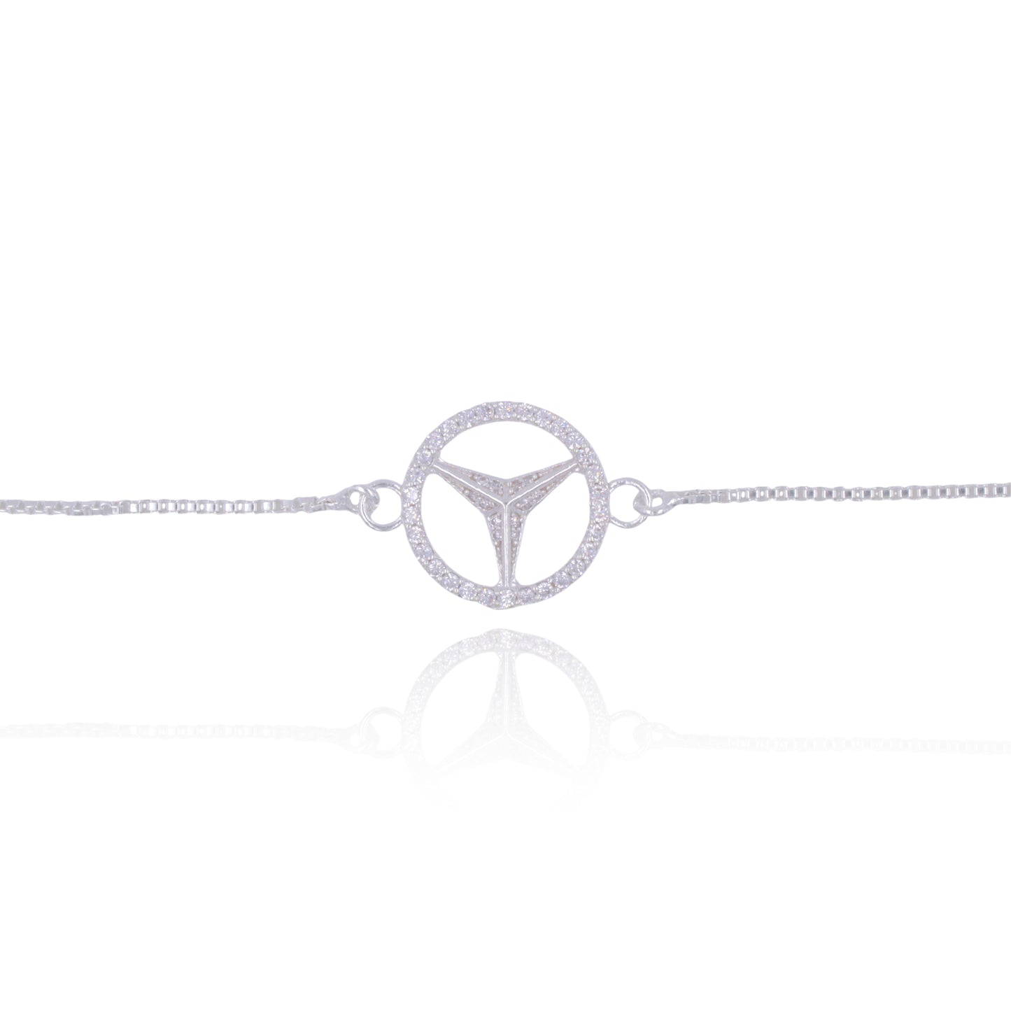 The Benz Bond Pure Silver Rakhi