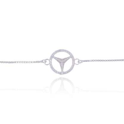 The Benz Bond Pure Silver Rakhi