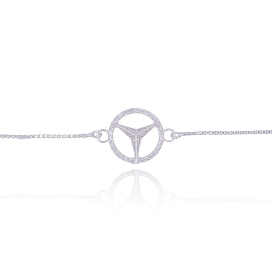 The Benz Bond Pure Silver Rakhi