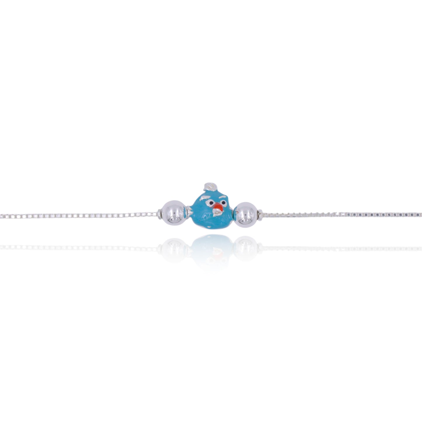 Angry Bird Kids Silver Rakhi