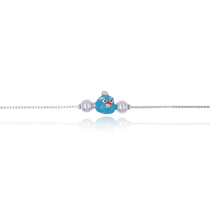 Angry Bird Kids Silver Rakhi