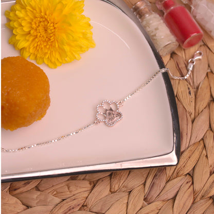Pawfect Bhai Pure Silver Rakhi