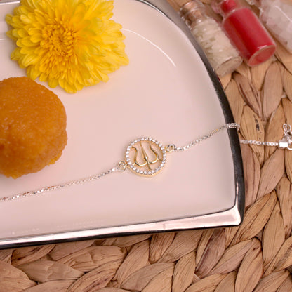 Trishul Viraasat Pure Silver Rakhi