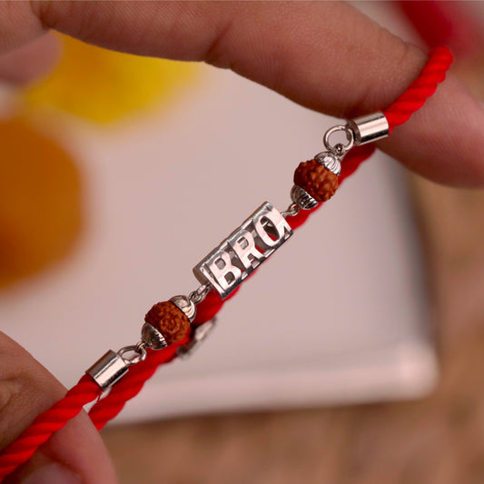 Rudra BRO Silver Rakhi