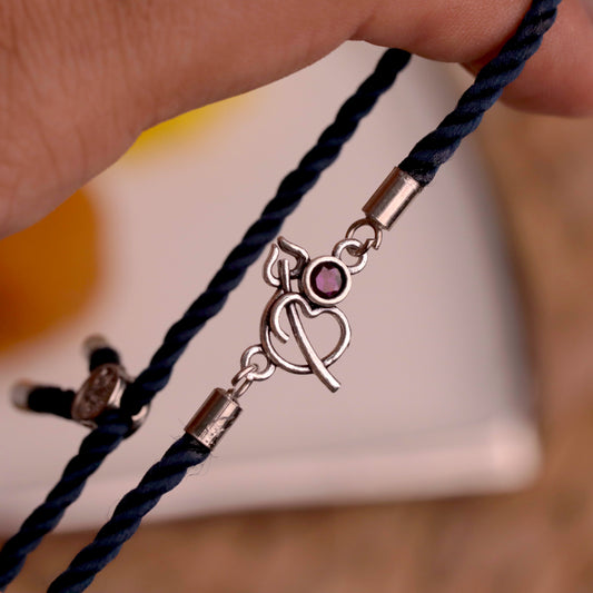 Divine ॐ Silver Rakhi