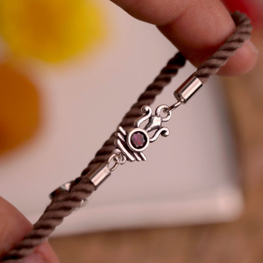Pavitra Sutra Silver Rakhi