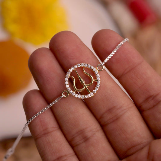 Trishul Viraasat Pure Silver Rakhi