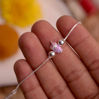 Sipper Kids Silver Rakhi