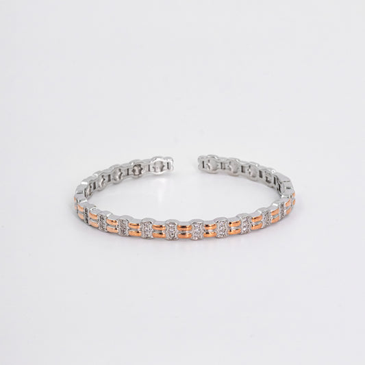 Silver Masculine Cuff/Kada