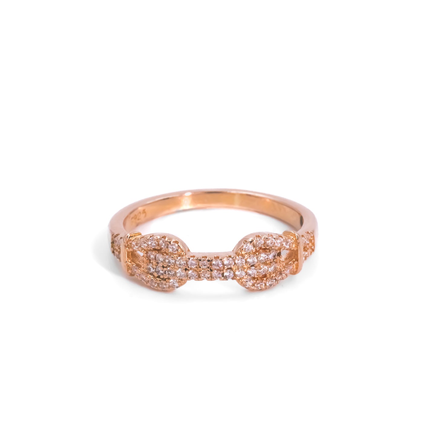 Rose Gold Elegant Link Ring