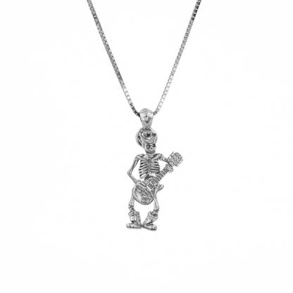Vintage Dancing Skeleton Pendant