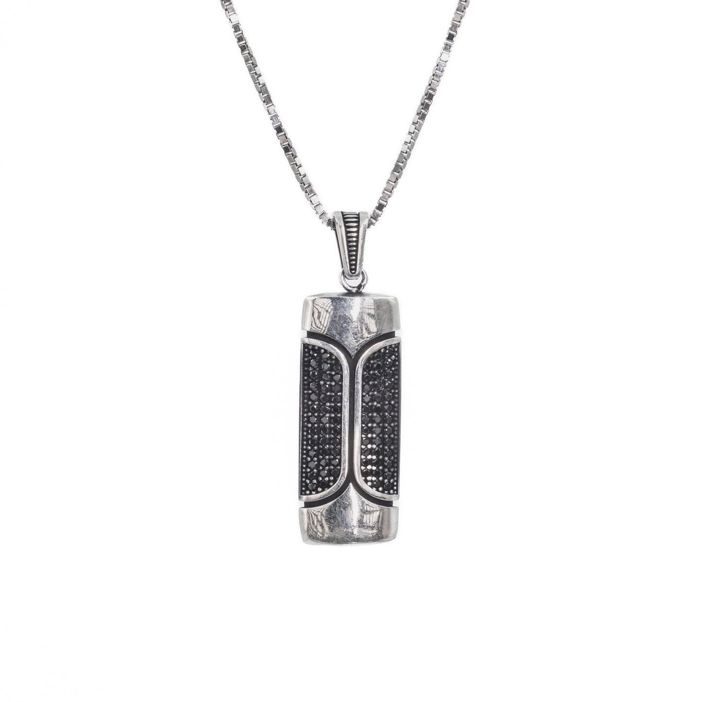 Silver Vintage Onyx Majesty Pendant