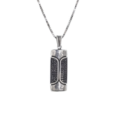 Silver Vintage Onyx Majesty Pendant
