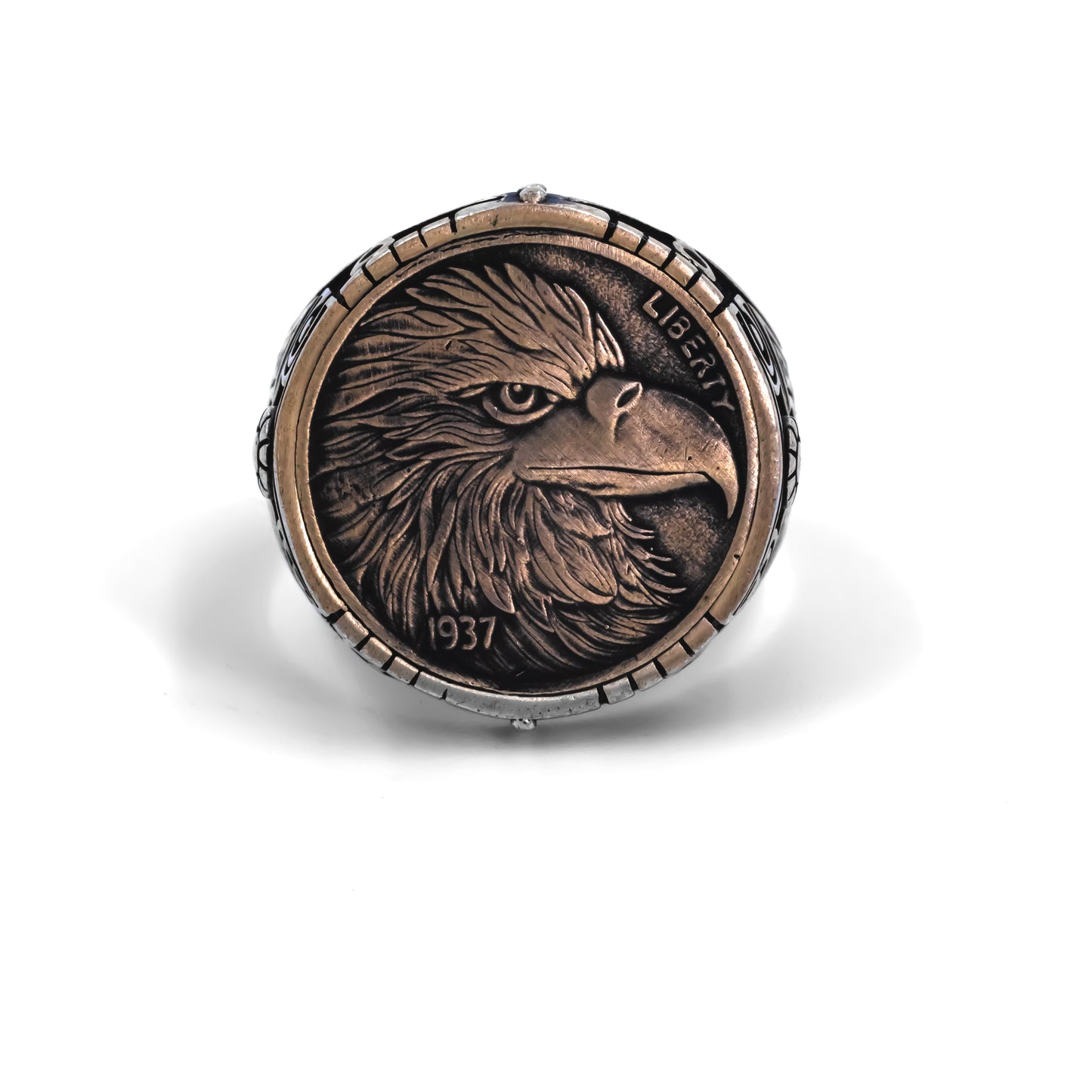 Vintage Copper Soaring Eagle Ring