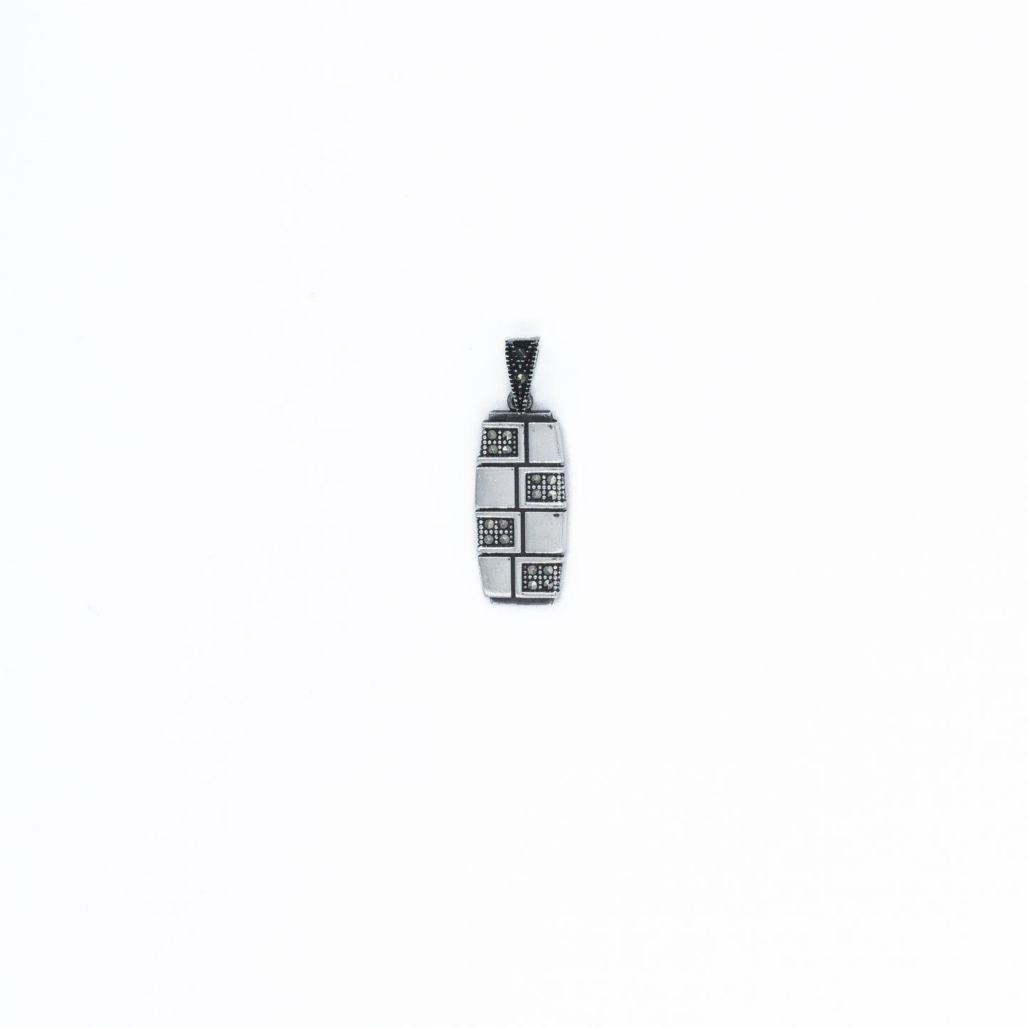 Silver Marcasite Enigma Pendant