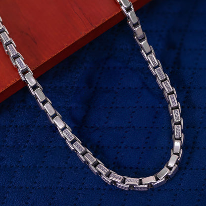 Vintage Onyx Grid Chain