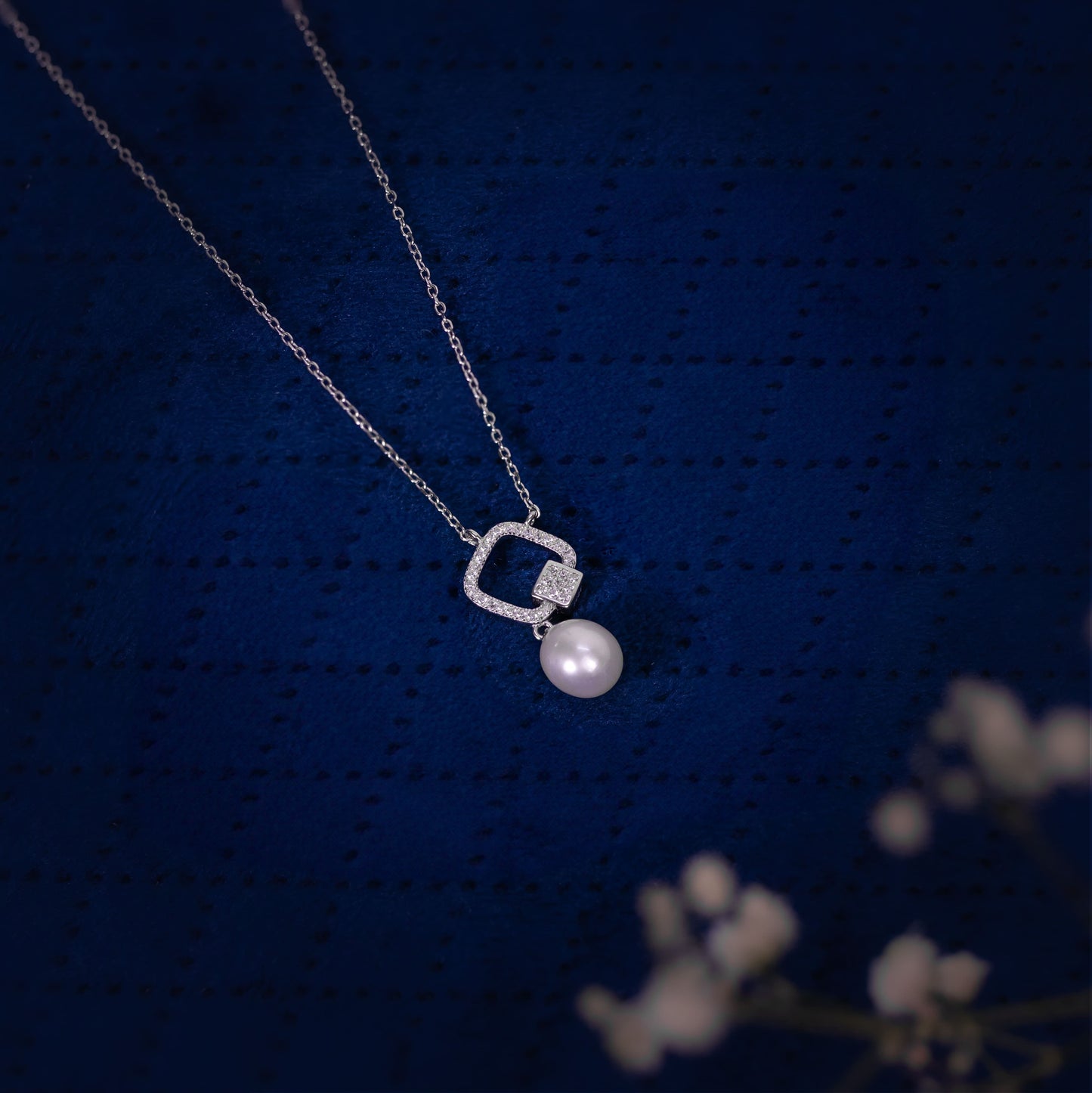 Silver Pearl Symphony Chain Pendant