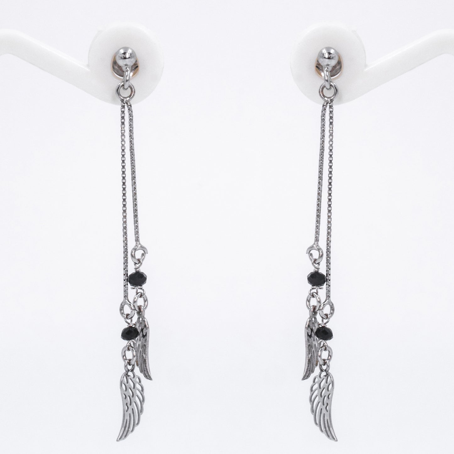 Silver Angelic Wings Earrings