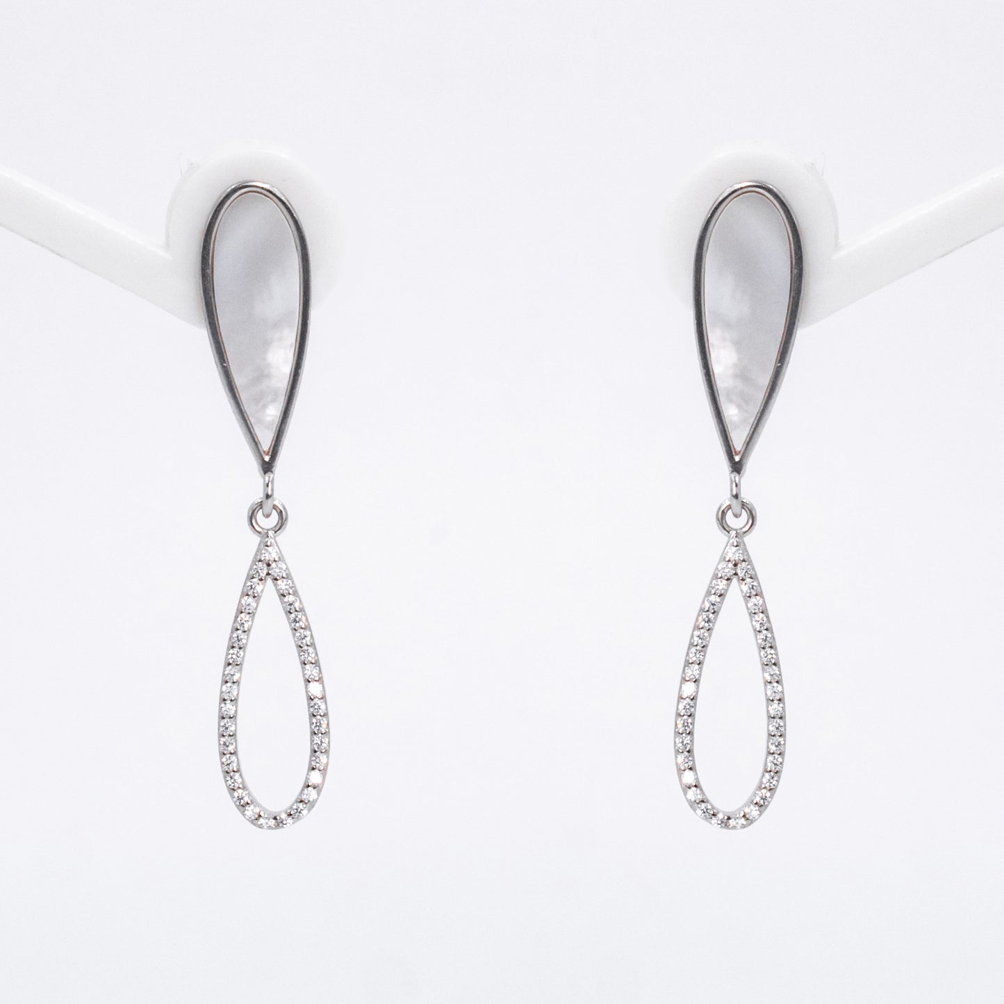 Silver Ethereal Drop Earrings
