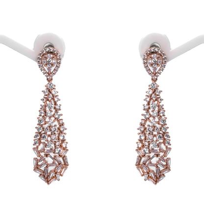 Rose Gold Elegant Drop Earrings