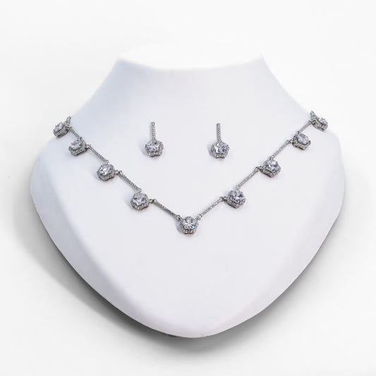 Silver Sterling Starlight Necklace Set