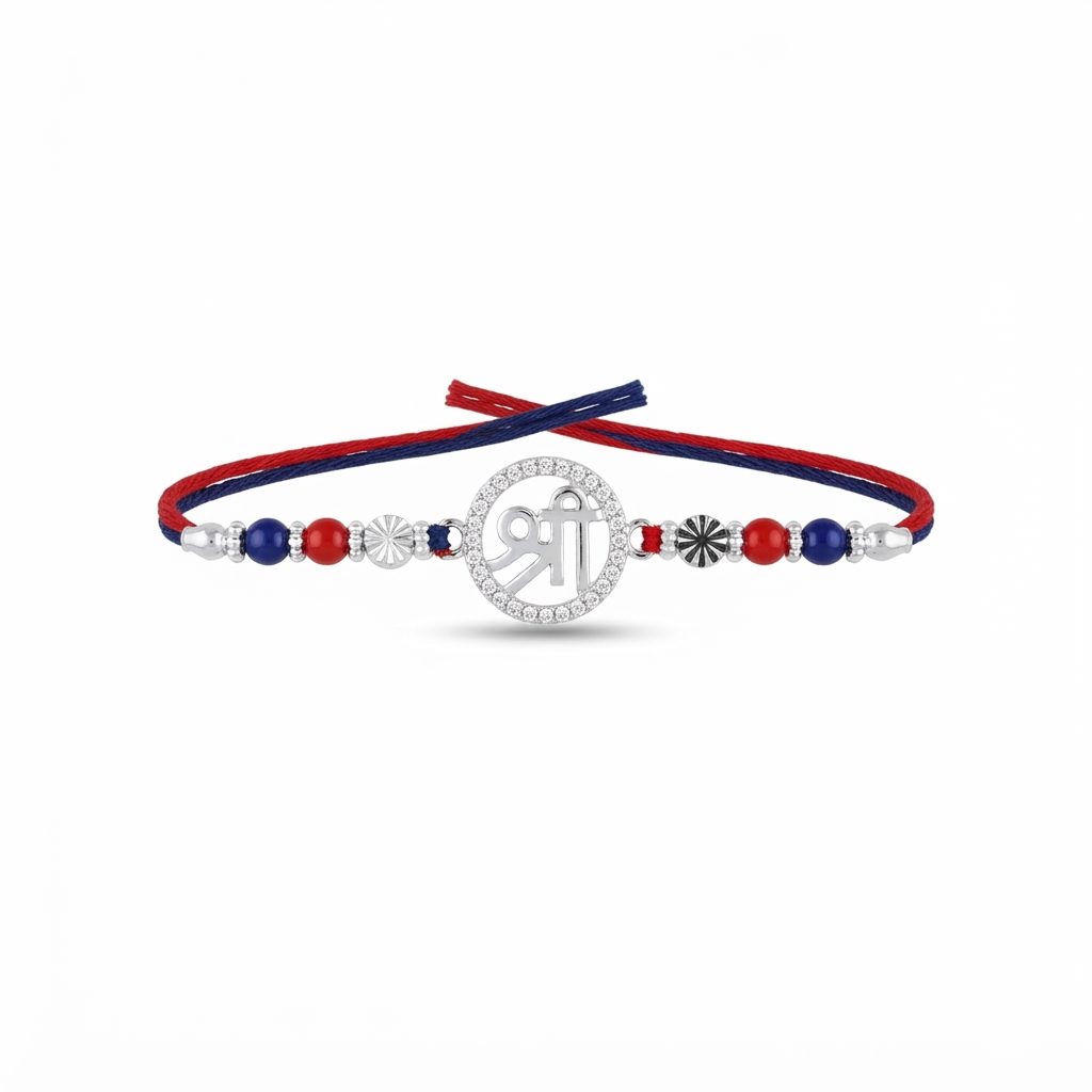 Shree Siddhi Silver Rakhi