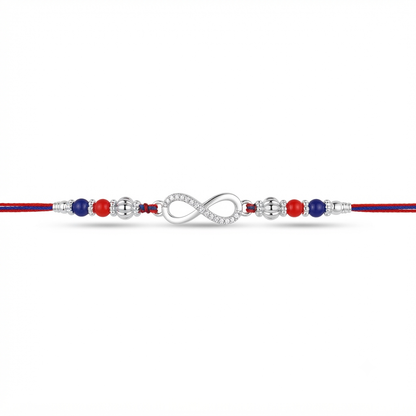 Infinite Love Silver Rakhi